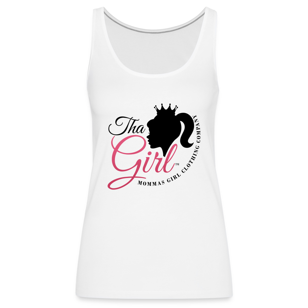 Tha Girl®- #1 - Womens Premium Tank Top - white