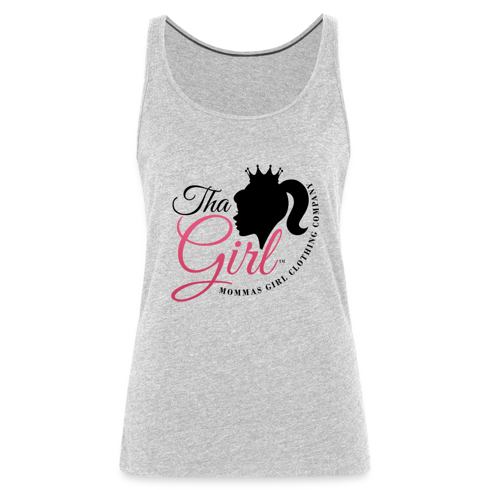 Tha Girl®- #1 - Womens Premium Tank Top - heather gray