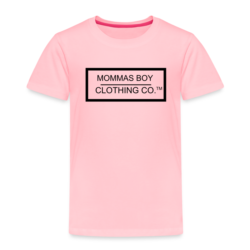 Mommas Boy Logo# 1 - Toddler T-Shirt - pink