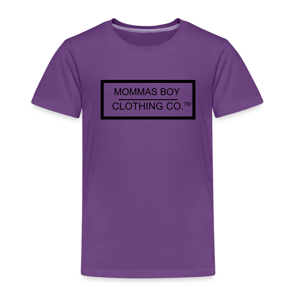Mommas Boy Logo# 1 - Toddler T-Shirt - purple