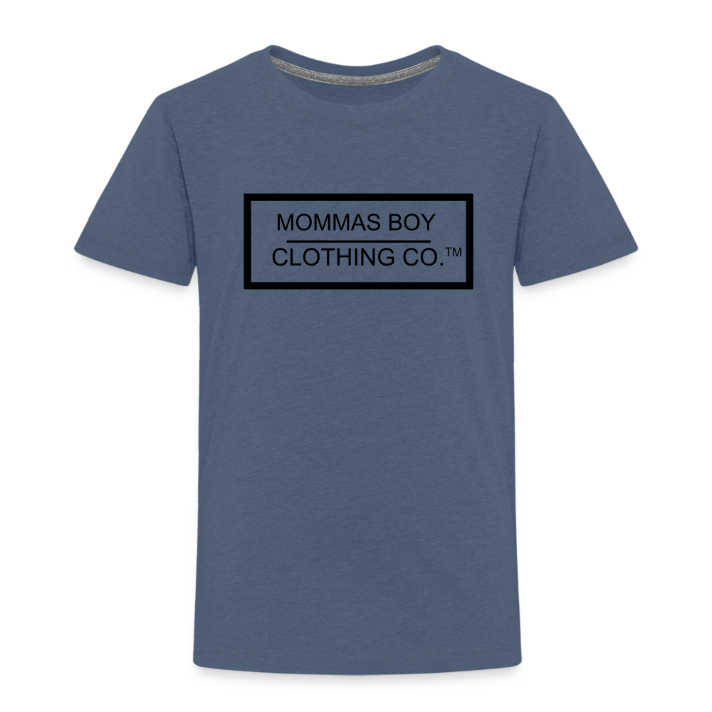 Mommas Boy Logo# 1 - Toddler T-Shirt - heather blue