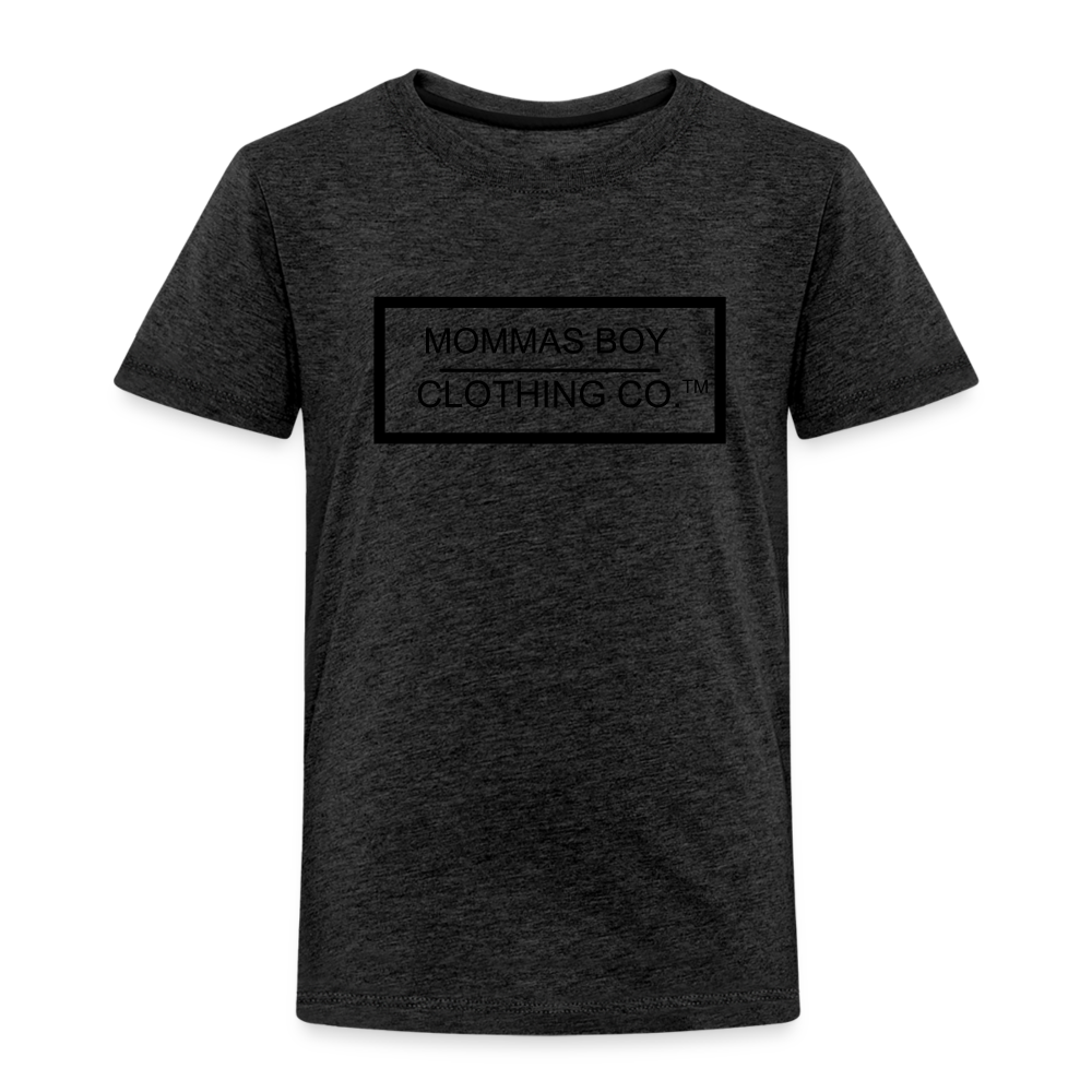 Mommas Boy Logo# 1 - Toddler T-Shirt - charcoal grey