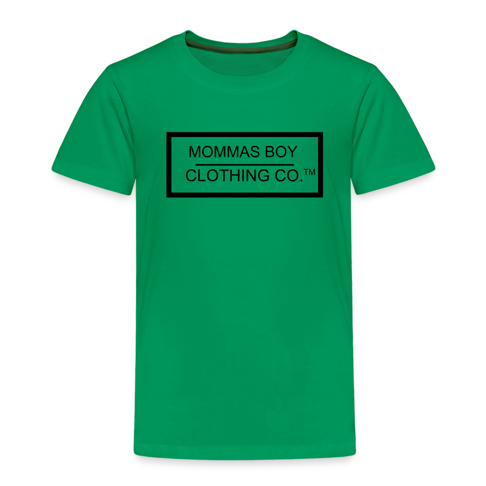 Mommas Boy Logo# 1 - Toddler T-Shirt - kelly green