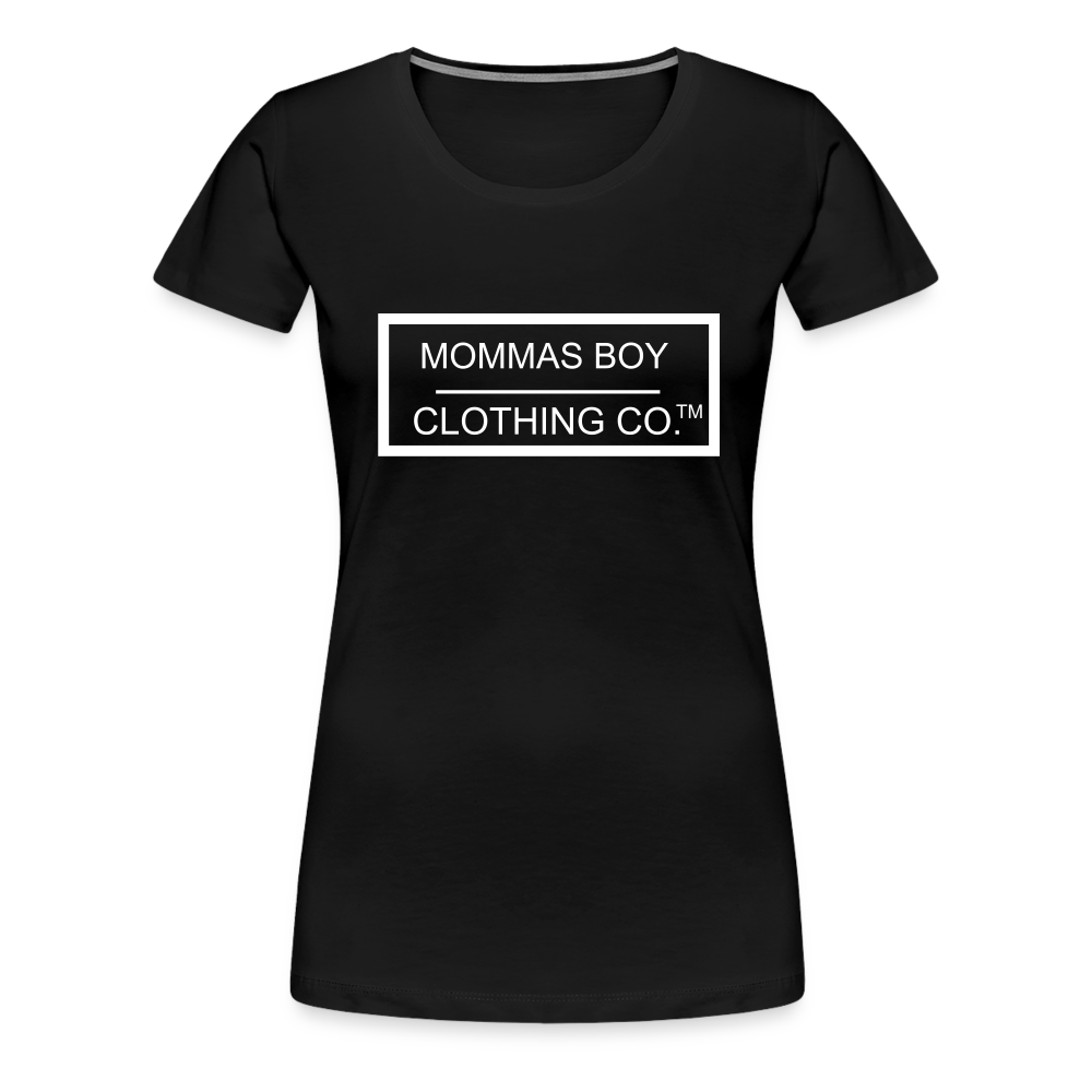 Mommas Boy Logo # 1 Women’s Fit Premium T-Shirt - black