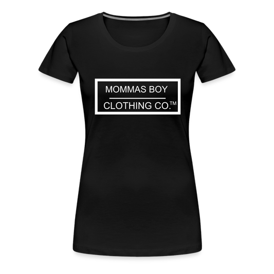 Mommas Boy Logo # 1 Women’s Fit Premium T-Shirt - black