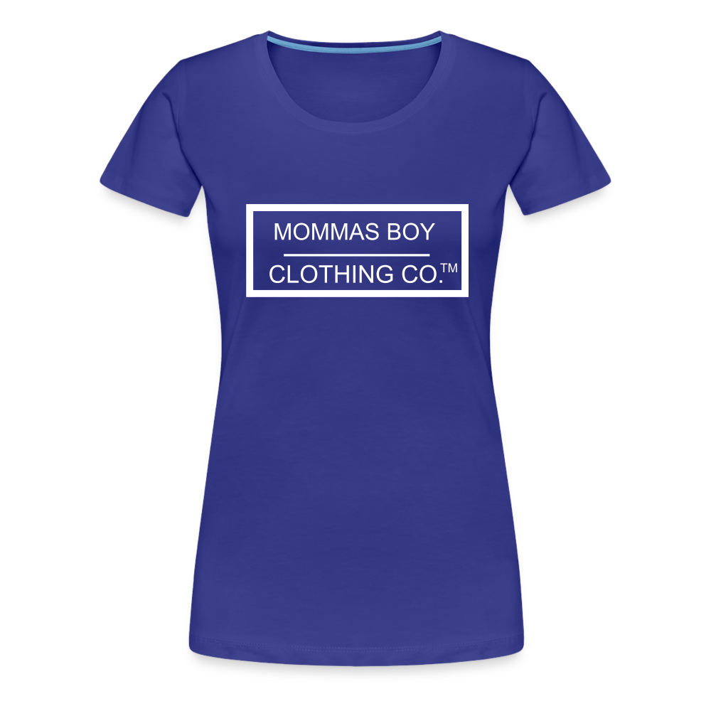 Mommas Boy Logo # 1 Women’s Fit Premium T-Shirt - royal blue