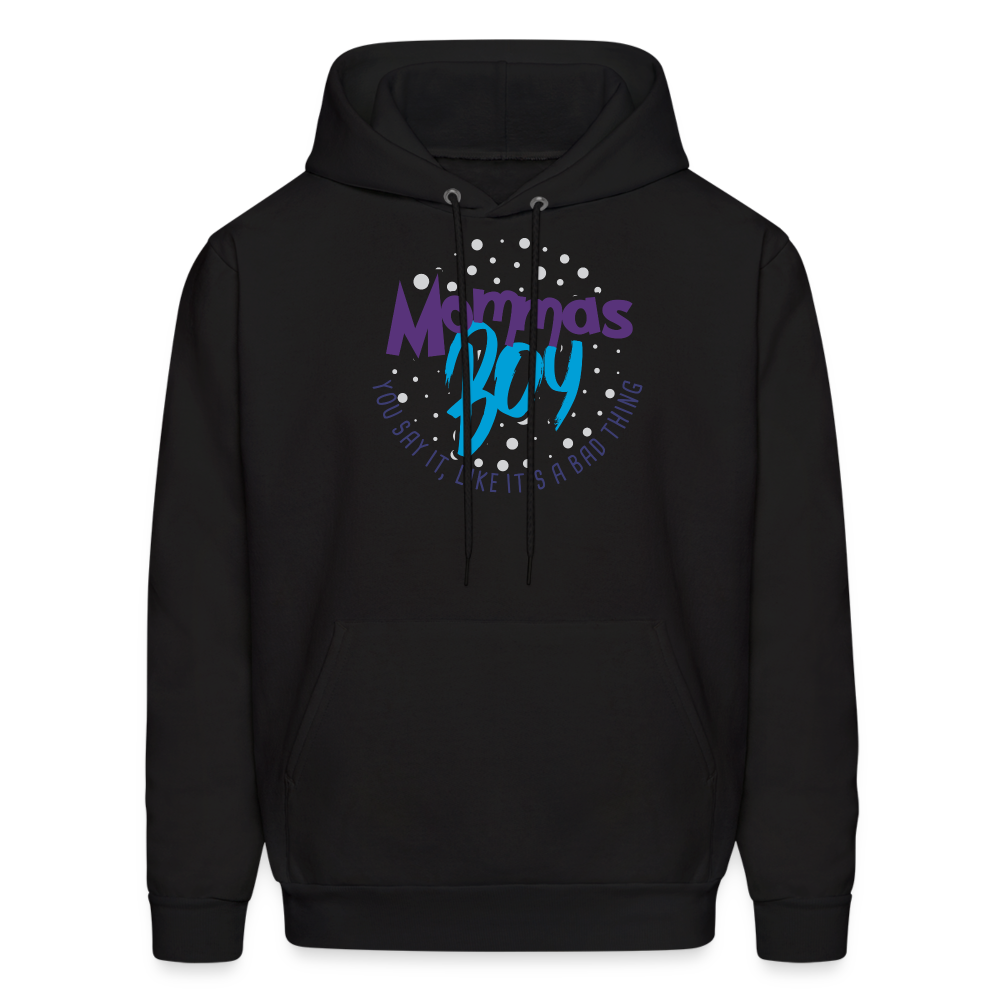 Mommas Boy - Logo #2 - Men's Hoodie - black