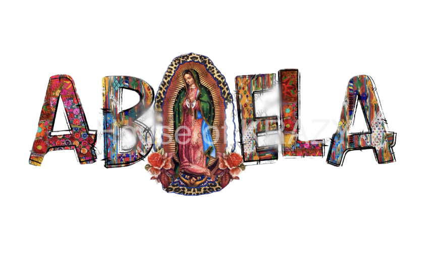 Virgin Mary Design - (up to 8 1/2 x10 transfers )